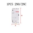 thumbnail image 1 of 1PCS 2 Pole 4 Pole 25 Amp NO//NO+ ACContactor Normally Open DIN Rail 2NO+2NC, 1 of 4