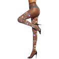 thumbnail image 2 of Fortune Women Sparkly Rhinestone Fishnets Stockings High Waist Tights Club Glitter Mesh Pantyhose, 2 of 3