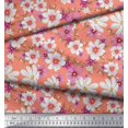 thumbnail image 2 of Soimoi Georgette Viscose Fabric Cosmos Floral Print Fabric by Yard 42 Inch Wide, 2 of 3