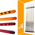thumbnail image 5 of Hardwood Pool Cue Rack Holds For 8 Cues Wall Mount Space Saving Solution, 5 of 5
