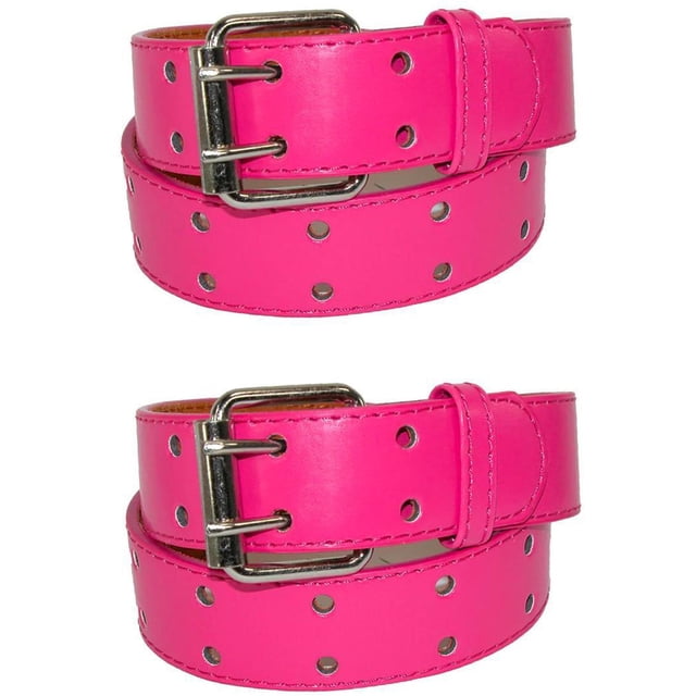 CTM® Kids' Leather Two Hole Jean Belt