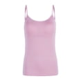 thumbnail image 3 of Women´s Fashion Backless Modal Adjustable Strap Built In Bra Padded Self Mold Bra Tank Tops Crop Top Camisole Vest Sleeveless Tops, 3 of 4