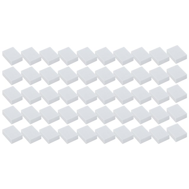 Unique Bargains 50 Pcs Comfortable High Elasticity Block Nail Buffers for DIY White