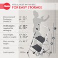 thumbnail image 4 of Hailo 2-Tread Household Step Stool, 11.8" Wide Step, 330 lb Capacity, Silver, 4 of 11