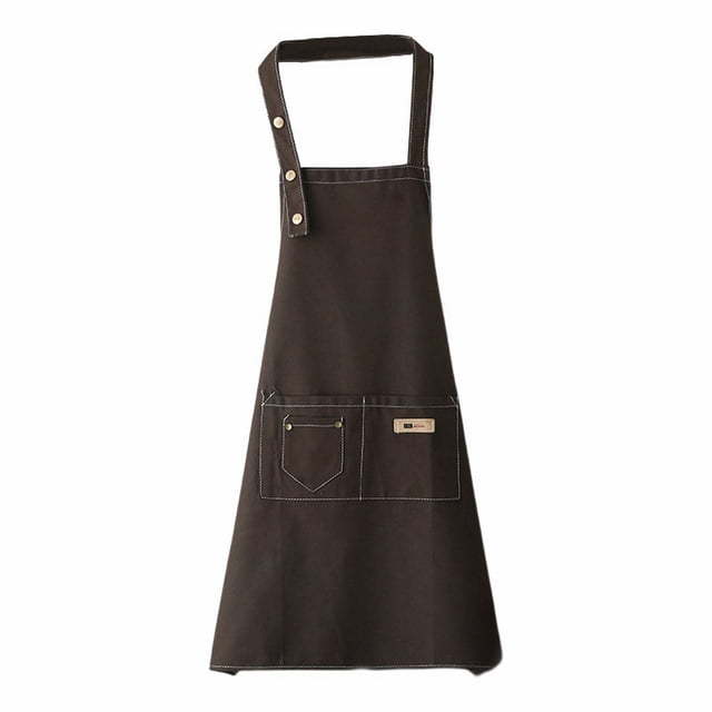 Canvas Apron Polyester Cotton Apron Cover Up Western Restaurant Hot Pot Shop Milk Tea Shop Work Clothes