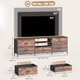 thumbnail image 3 of HOMCOM TV Stand for TVs up to 70 Inch, Industrial Entertainment Center, 3 of 10