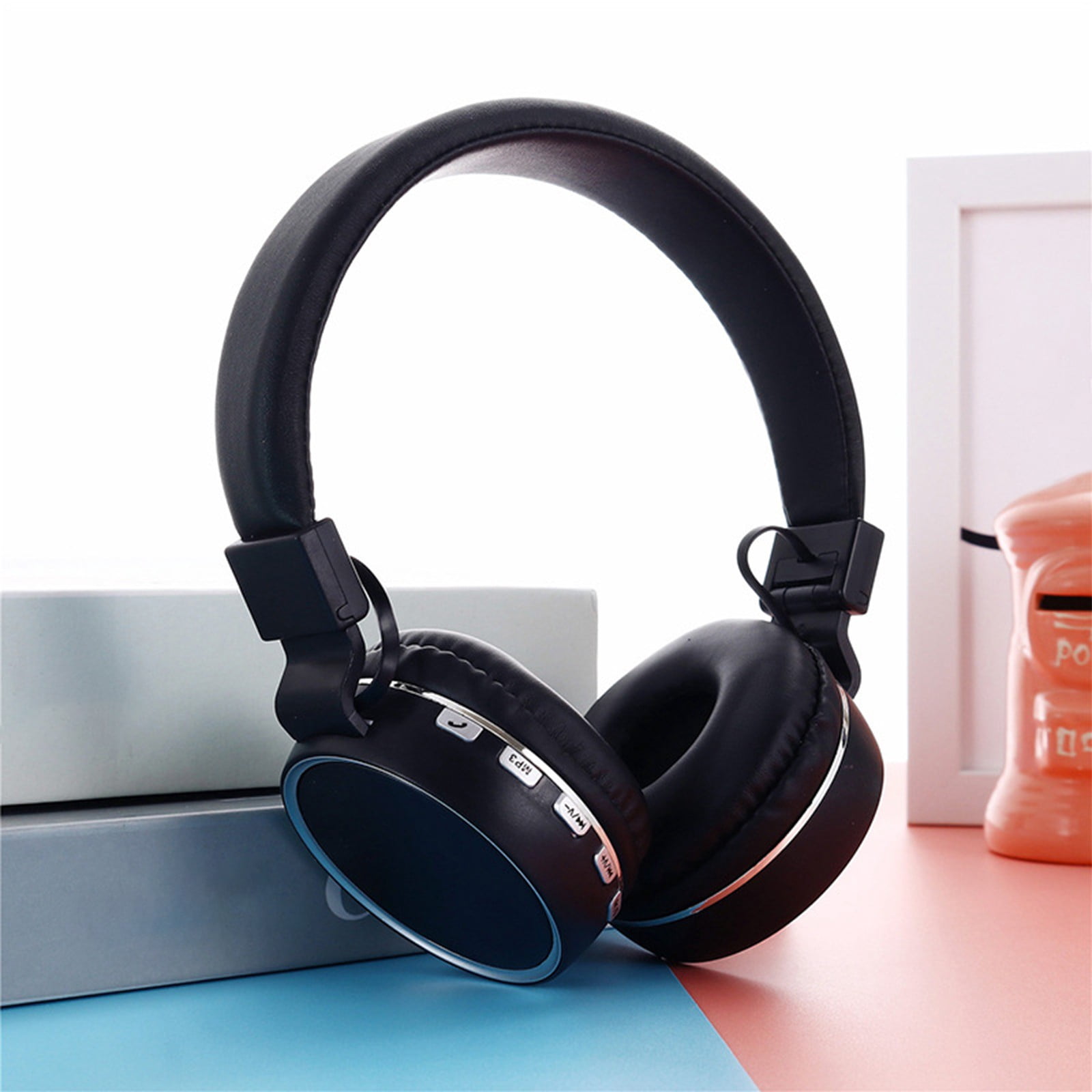 Wired Wireless Bluetooth Headset,Over Ear,Intelligent Noise Reduction,HiFi Speaker,40mm Driver,Long Battery Life,0 Delay Gaming,Bluetooth 5.0,IPX4,Comfort Wear Universal Headphones
