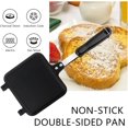thumbnail image 4 of Ridge Monkey, Frying Pan,Double Sided Frying Pan, Non-stick Premium Iron Ceramic Coating Double Side Flip Pan Pancake Maker Household Kitchen Cookware for Pancakes Omelets French Toasts, 4 of 5