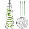 thumbnail image 1 of Metal Pea Trellis Green Trellis for Garden, Sugar Snap Tower with Pole, 1 of 6