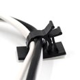 thumbnail image 3 of EeaseCA 10pcs Plastic Clips Black Adhesive Backed Wire Adjustable Cable Clips Adhesive Cable Management Clips Adjustable Clamp, 3 of 7