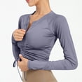 thumbnail image 4 of RXIRUCGD Chandail à Capuche de Sport Décontracté Ample à Manches Longues Sans Capuche pour Femmes, Couleur Unie, Col Rond, Gris, Taille : S, 4 of 5