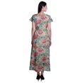 thumbnail image 3 of Moomaya Robe Longue Maxi pour Femmes à Manches Courtes, Robe Formelle/décontractée avec Poches P-TTG, 3 of 6