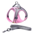 thumbnail image 1 of Dog Harness with Leash Set Adjustable Comfortable Puppy Mesh Harness for Small Medium Large Dogs Night Walking , Pink S, 1 of 8