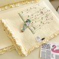 thumbnail image 4 of Cotton Bedspread,Cotton Quilt Pure Color Summer Cooling Quilt Summer Cotton Quilt Seamless Integration, 4 of 5