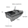 thumbnail image 1 of Black  Remote Control RC Fish Lure Boat, Fish Bait Boat Finder, for Anglers Outdoor Angling Fishing Lover Outdoor Use Fishermen Sea/Fresh Fishing US Plug, 1 of 7