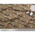 thumbnail image 3 of Soimoi Moss Georgette Fabric Insect,Leaves & Floral Artistic Print Fabric by Yard 42 Inch Wide, 3 of 3