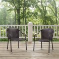 thumbnail image 4 of Bowery Hill 3 Piece Wicker Patio Bistro Set in Brown, 4 of 5