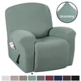 thumbnail image 1 of CHOK 2024 Housse Extensible pour Fauteuil Inclinable en Spandex Jacquard 1 Pce Bleu Marine, 1 of 7