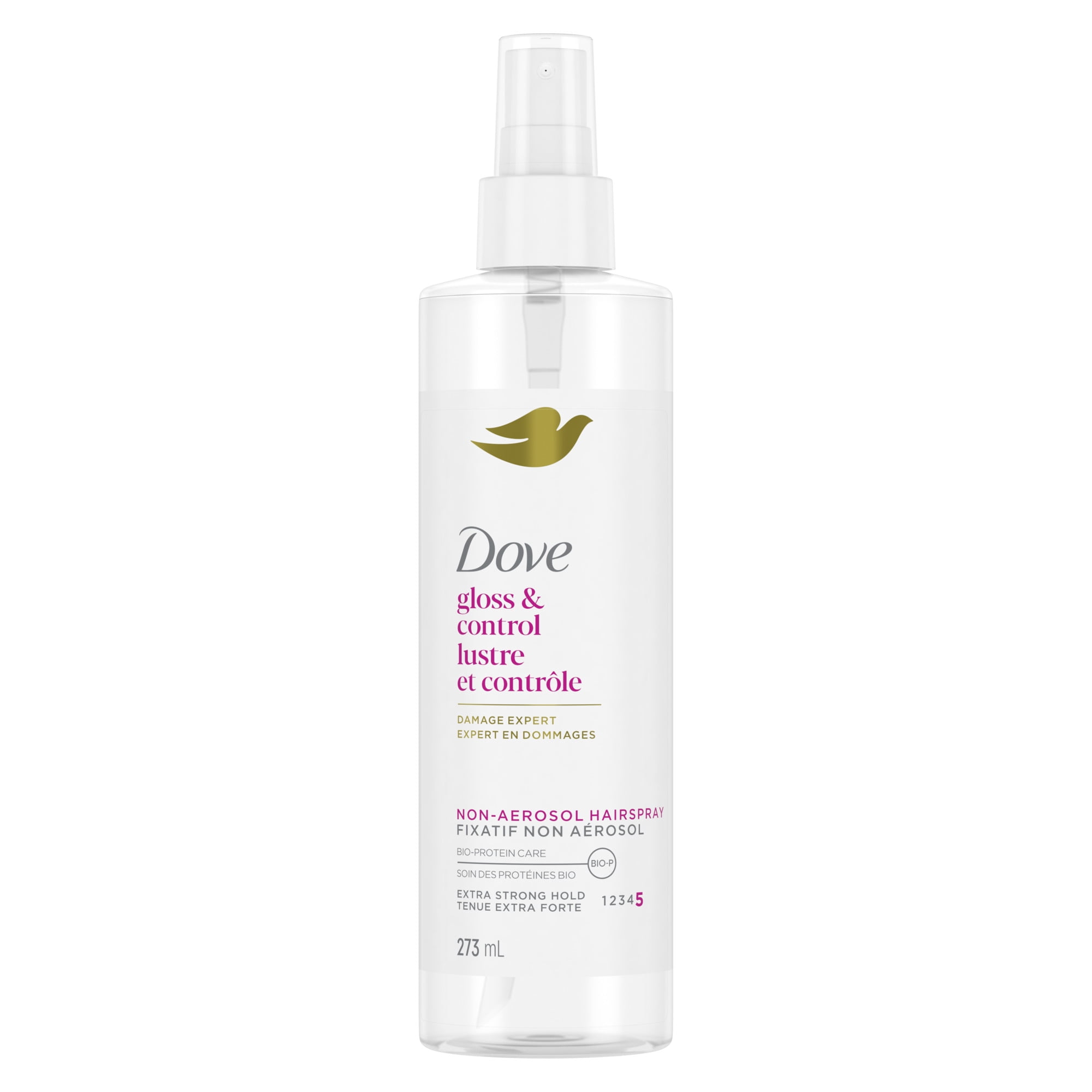 Dove Non-Aerosol Hairspray Gloss & Control Extra Strong Hold, 273 ml