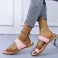 thumbnail image 5 of Women 2025 Casual Adjustable Hook Loop Sandals Summer Open Toe Slides Sandals Flat Sandal, 5 of 5