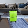 thumbnail image 4 of WHEANG Sac à Outils Chariot de Magasinage Sac Portable Multifonction Sac Fourre-Tout Pliable Chariot de Magasinage Sacs d'Épicerie Réutilisables avec Roues Chariot d'Épicerie Roulant Taille Unique Vert, 4 of 4