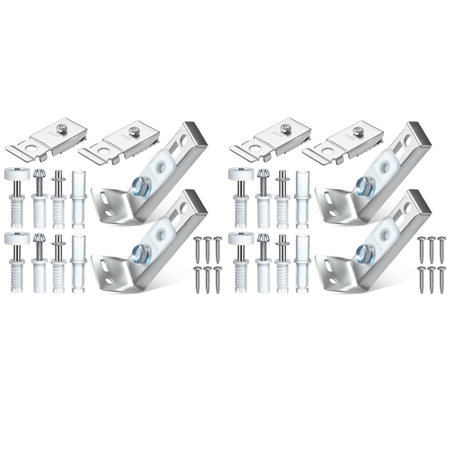 Bifold Door Hardware Kit, 4 Pack Repair Replacement Parts for Bi-Fold Door Sliding Door Closet Door