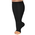 thumbnail image 2 of BYHONG Chaussettes pour Femmes Femmes Chaussettes de Compression Unies Chaussettes de Sport Chaussettes Décontractées Mi-Mollet Grande Taille Chaussettes de Compression Chaussettes de Course Femmes Noir TTTTG, 2 of 4