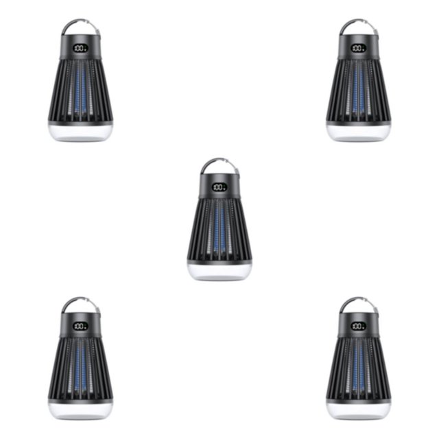Thinsony Convenient And Effective Rechargeable With 2000mAh Battery Capacity Multi-purpose Outdoor Camping black 5PCS