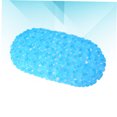 thumbnail image 3 of UPGRATOR 1Pc Blue PVC Bath Mat with Non Slip Suction Cups for Bathroom Safe Shower Use, 3 of 8