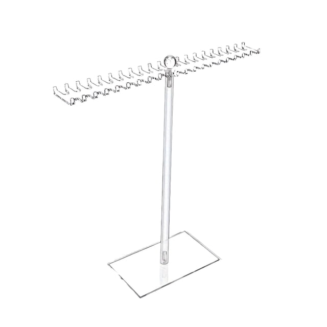 Lksixu Necklace Organizer Clear Necklace Stand Jewelry Organizer Display Tree Hanger Rack With Hooks For Necklaces Chain Pendant Bracelets Ring Storage Bins Organizers and Storage