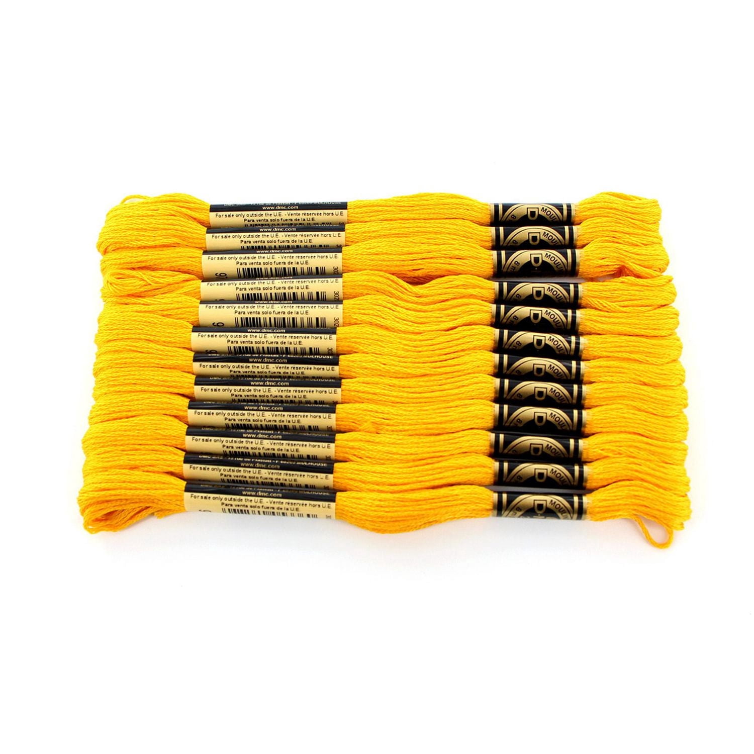 DMC coton 6 brins fil à broder 8 m (8.7 yd) jaune