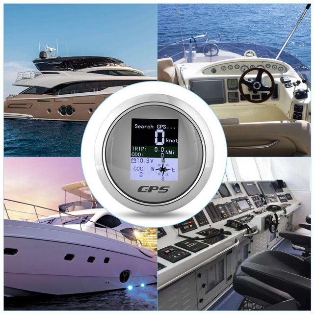 GPS Car Boat Stainless Waterproof Digital Speedometer