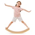 thumbnail image 1 of Babyjoy Wooden Wobble Balance Board 35.5" Rocker Yoga Curvy Board Toy Kids Adult, 1 of 10