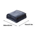 thumbnail image 3 of Flannel Blanket, Super Soft Warm Solid Fleece Blanket Throw Rug Sofa Bedding, 70x100cm Comfortable Machine Washable Velvet Conditioning Blanket Picnic Blanket Easy to Clean, 3 of 6