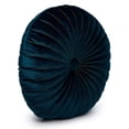 thumbnail image 3 of Truu Design Coussin décoratif rond en faux velours, 3 of 4