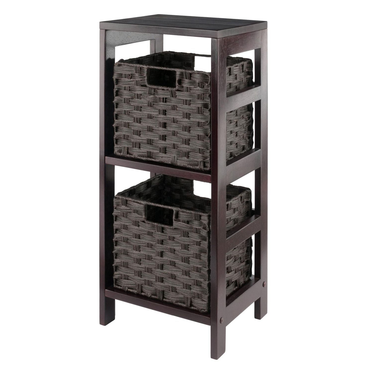 Étagère de rangement Leo 3 pièces avec ensemble de paniers