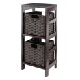 thumbnail image 1 of Leo 3pc Storage Shelf with Basket Set, 1 of 9