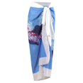 thumbnail image 3 of Maillot de Bain une Pièce pour Femmes avec Jupes Maxi Bikini Enveloppantes 2 Pcs Imprimé Floral Maillot de Bain Contrôle du Ventre Ensemble Tankini, 3 of 8