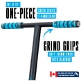 thumbnail image 4 of Kids Pro Stunt Scooter Ages 6–10 – Beginner Freestyle Trick Scooter for Skatepark, 30" Fixed Height, 100 mm Wheels, Blue – Madd Gear Carve Pro, 4 of 9