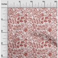 thumbnail image 2 of oneOone Rayon Red Fabric Floral Silhouette Sewing Material Print Fabric By The Yard 56 Inch Wide, 2 of 4