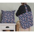 thumbnail image 5 of Soimoi Purple Rayon Crepe Fabric Bow & Stripe Print Fabric by the Yard 46 Inch Wide, 5 of 5