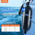 thumbnail image 2 of VEVOR Boat Fenders, 5.5" x 20" Boat Bumpers for Docking, Inflatable Ribbed Fender with Center Holes, Marine Boat Dock Fender Bumper with Air Pump, 4 Needles and 4 Ropes and Storage Bag, Black, 2 of 9
