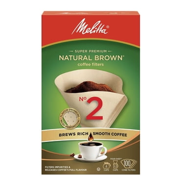 Café filtre numéro 2 de Melitta - brun naturel