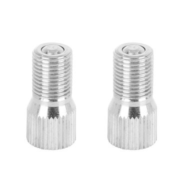 Unique Bargains 2pcs 19mm Chrome Tyre Wheel Valve Stem Cap Extension Extender Silver Tone for Car Truck