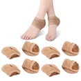 thumbnail image 4 of Gel Socks, Moisturizing Heel Socks Comfortable Toeless Prevent Foot Rubbing  For Foot Treatment Care For Soften Calluses White,Skin Color, 4 of 8