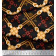 thumbnail image 3 of Soimoi Poly Georgette Fabric Argyle Check Print Fabric by the Yard 42 Inch Wide, 3 of 3