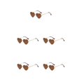 thumbnail image 3 of maskred PVC Heart-Shaped Glasses Non-Slide Silicone Nose Pads And Mulitple Colours For Chic Look Gold Metal Leopard tea 5Set, 3 of 6