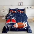 thumbnail image 1 of Erosebridal 3D Rugby Bedding ToddlerComforter Set, Football Player Down Comforter, Soccer Sports Decor, Reversible 2-Piece, 1 of 8