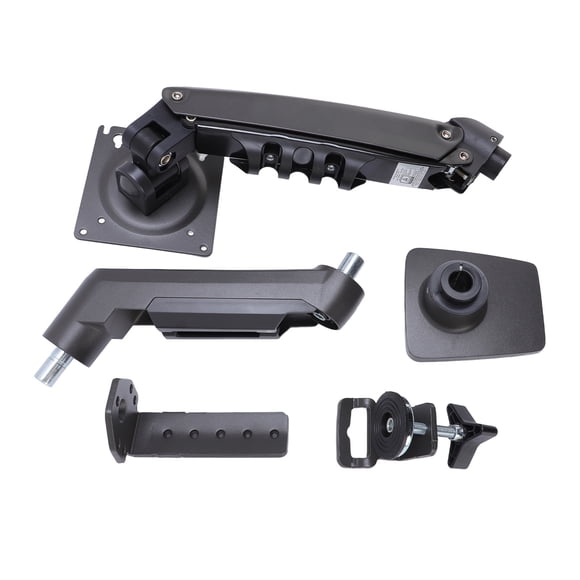 Computer Screen Mount, Expandable Adjustable Aluminum Alloy Space Saving Computer Screen Bracket for 17-30inch 4.4-19.8lb Screen