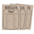 thumbnail image 1 of Inkdotpot Rustic Kraft Mason JarWedding Shower Bachelorette Party Bulk ActivityGameCardsWhats In Your Purse Bridal ShowerGame 50-Pack, 1 of 7